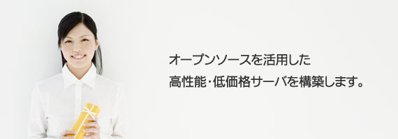 オープンソースを活用した高性能・低価格サーバを構築